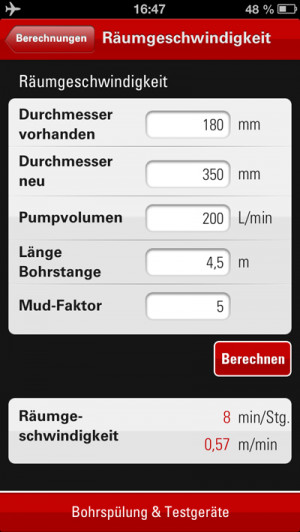 drilling-raeumgeschwindigkeit