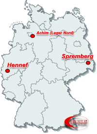 Standorte und Lager der Phrikolatgruppe auf der Deutschlandkarte